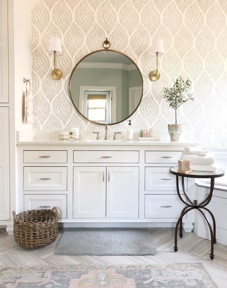 Creating Simplicity in the Master Bathroom - Our Vintage Nest