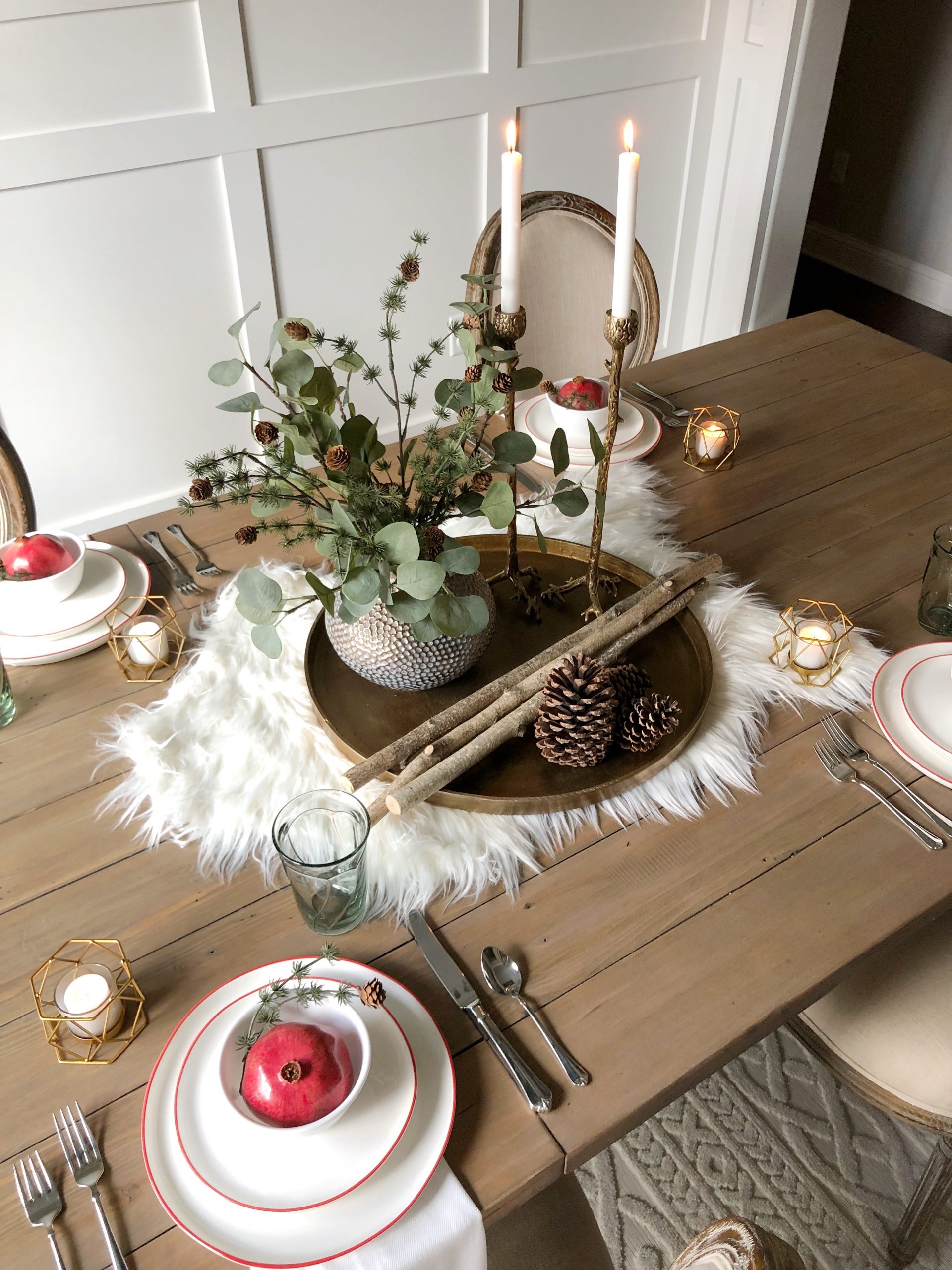 Styled Table for the Holidays from Walmart Home - Our Vintage Nest